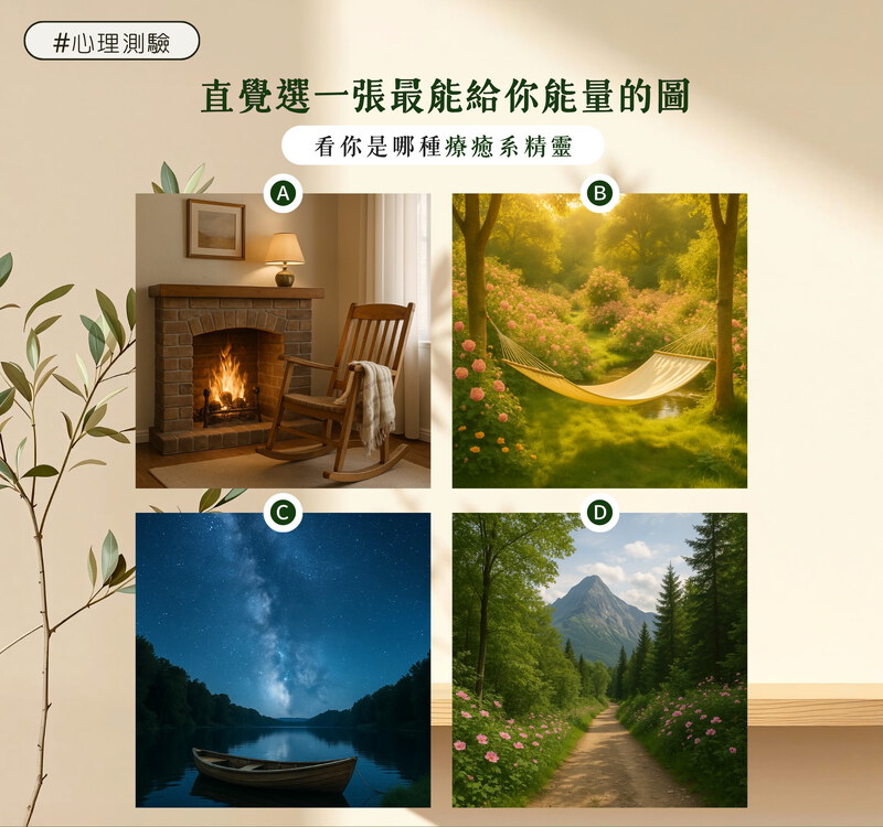 直覺選一張最能給你能量的圖，看你是哪種療癒系精靈
