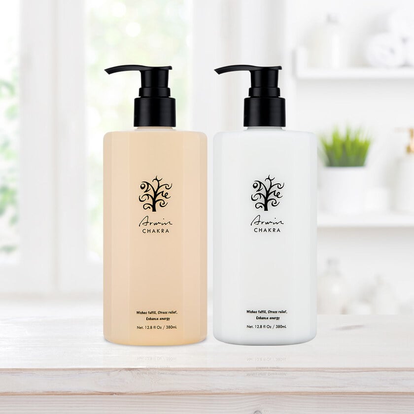 雅聞脈輪玫瑰花園香浴露380ml+雅聞脈輪玫瑰花園全能身體乳380ml