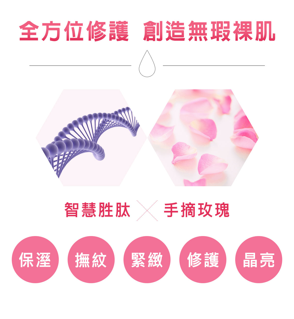 玫瑰胜肽幼嫩‧金 精華液成份